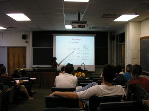 Physics lecture, LSU, Baton Rouge