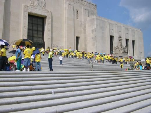 Protestors at State Capitol, Baton Rouge