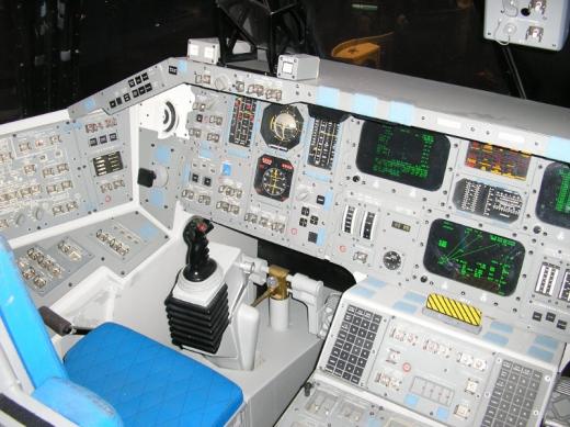 Space shuttle cockpit