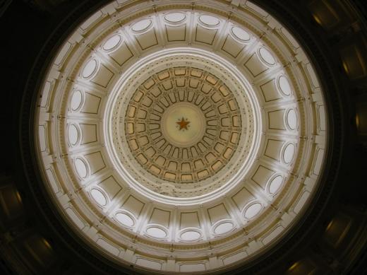 Rotunda inner view, State capitol, Austin, TX