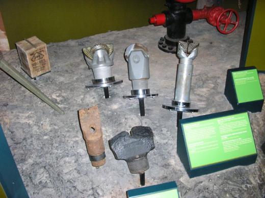 Oil drilling gear, history museum, Austin, TX