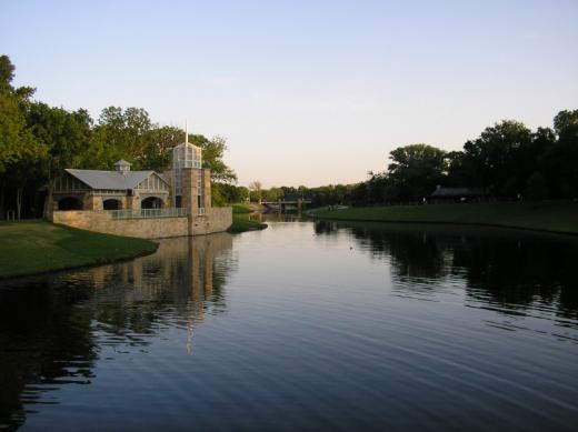 Irving Centennial Park lake, Dallas, TX