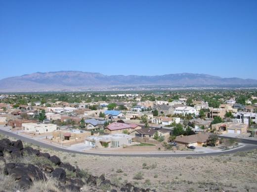 Albuquerque, NM, viewed from the national park