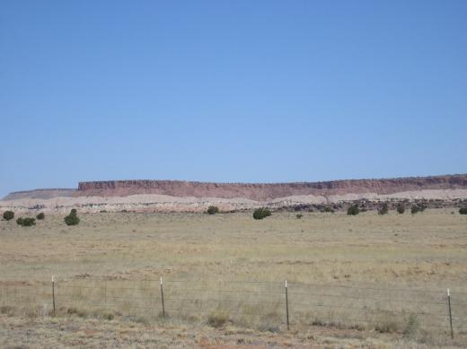 Flat rocky outcrop, New Mexico