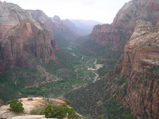 View south from Angel's Landing, Zion NP, Utah