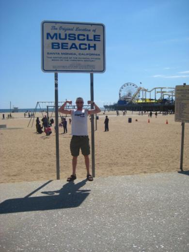 Muscles on Muscle Beach, CA