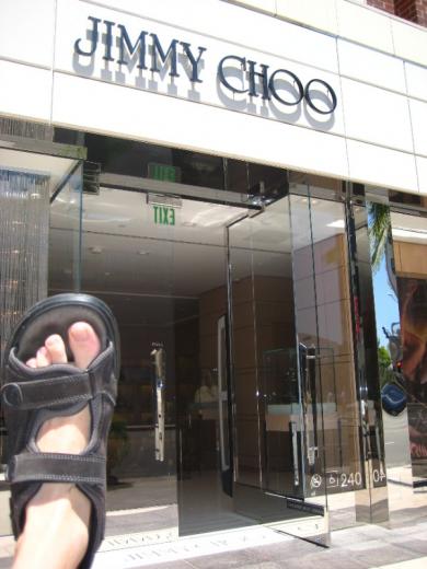 Choo and shoe, Rodeo Drive, Beverly Hills, CA