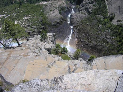 Valley floor from top of Yosemite Falls, CA