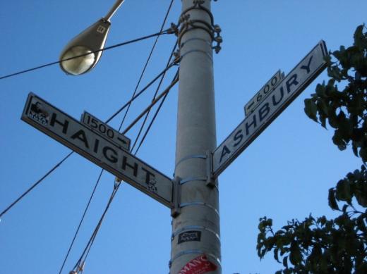 Haight and Ashbury streets, San Francisco, CA