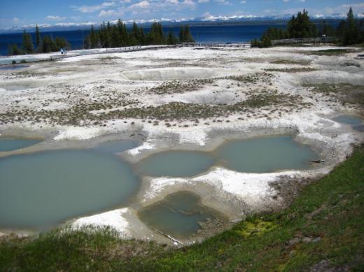 Basin of geothermal features, YNP