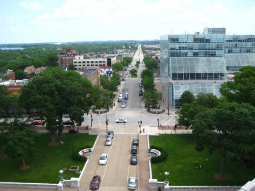 View of Madison from the Capitol, WI