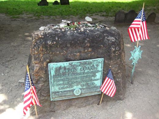 Adams' grave, Boston, MA