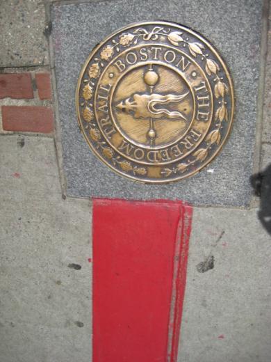 Freedom Trail marker, Boston, MA