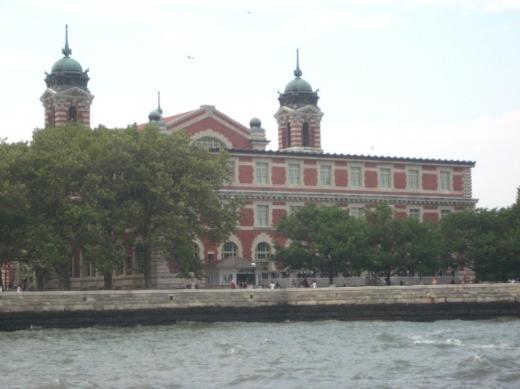 Ellis Island from the water, NYC