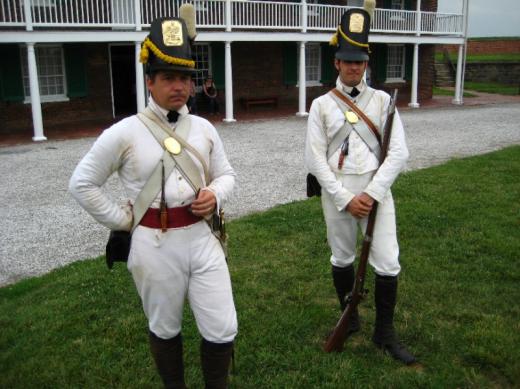 Soldiers at Fort McHenry, Baltimore, MD