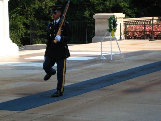 Changing the guard, Arlington National Cemetery, VA