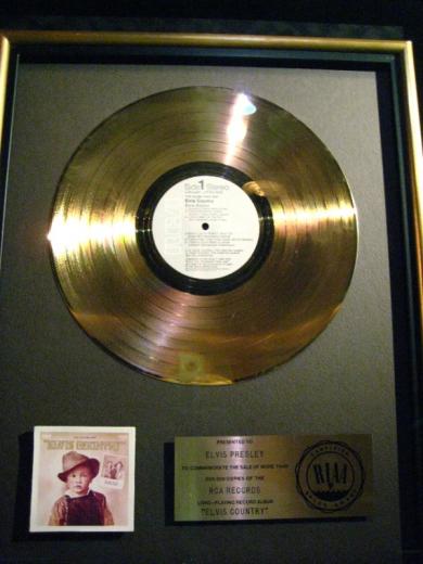Platinum disk, Graceland, Memphis, TN