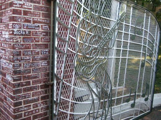 Graceland gate and graffiti, Memphis, TN